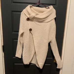 cream colored sweater